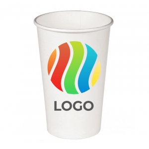 Стаканы бумажные для холодных напитков с логотипом Классика-Опт 125404
