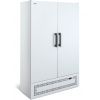 Шкаф холодильный,  870л, 2 двери глухие, 8 полок, ножки,  0/+7C, дин.охл., белый, агрегат нижний, R290