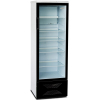 Шкаф холодильный,  310л, 1 дверь стекло, 5 полок стекло, ножки, +1/+10С, стат.охл., белый корпус, черный фронт, агрегат нижний