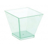 Форма квадрат L 4,8см w 4,8см h 4,4см 60мл (набор 200шт), пластик прозрачно-зеленый