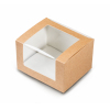 Коробка для сэндвича 125x100x70мм картон крафт