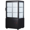Витрина холодильная настольная, вертикальная, L0.45м, 2 полки, +2/+8С, дин.охл., LED- подсветка, черная