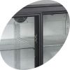Стол холодильный д/напитков, 328л, 3 двери-купе стекло, 6 полок, ножки, +2/+10с, чёрный, стат.охл.+вентилятор, R134A, подсветка