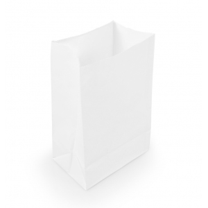 Пакет бумажный 290х180х120мм прямоугольное дно белый