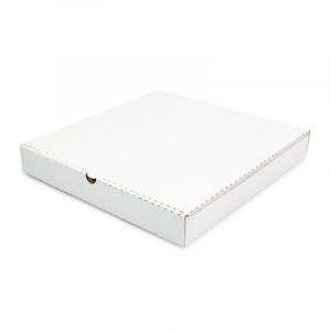 Коробка для пиццы 330х330х40мм картон белый профиль «E»