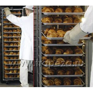 Оборудование для производства мучных изделий ротационные печи Zanolli Stainless steel rack Rotor 3: 18х(400х600)