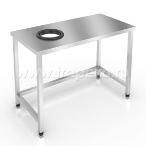 SSOs-100/6L - стол для сбора отходов сварной, без борта, отв. слева