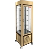 Витрина холодильная напольная, вертикальная, L0.60м, 350л, 5 полок стекло, +2/+10С, дин.охл., бежевая