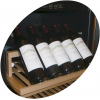 Шкаф холодильный для вина, 165бут. (426л), 1 дверь стекло, 15 полок, ножки, +5/+18С, дин.охл., черный, R600a, LED, дверь безрамная