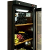 Шкаф холодильный для вина, 1 дверь стекло, 6 полок, ножки, +4/+18С, дин.охл., коричневый