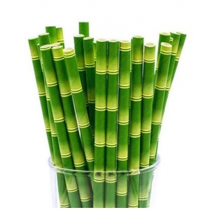 Трубочки для напитков бумажные D 6мм L 197мм бамбук