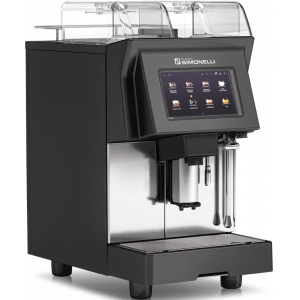 Кофемашина-суперавтомат, 1 группа, 2 кофемолки, черная, графический дисплей, заливная+подключение к водопроводу (Новое, после выставок)