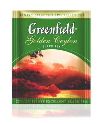 Чай черный пакетированный GREENFIELD Голден Цейлон