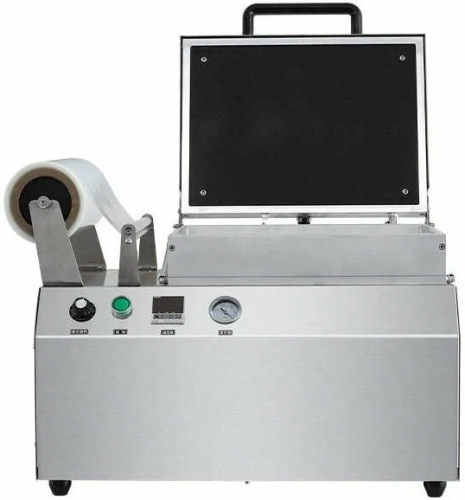 Машина для вакуумной упаковки HUALIAN MACHINERY HLV-300VST NEW скин (210*148*55мм, матрица на 2 лотка)