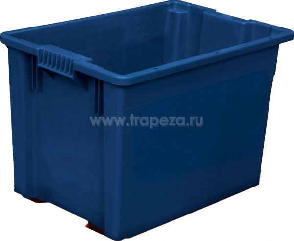 Ящик L 60см W 40см H 40см Тара 605 синий