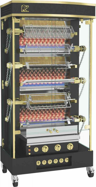 Гриль для кур ROTISOL 975.6OLG (BRASS TRIM+2XCUI9+4XBP9)