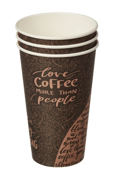 Стакан бумажный для горячих напитков COFFEE 400мл