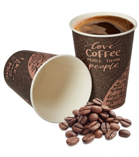 Стакан бумажный для горячих напитков COFFEE 400мл