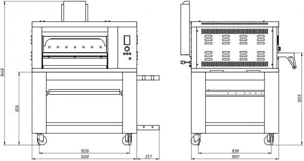 Подставка под печь для пиццы подовую ППГ/1 GRILL MASTER Подставка под печь газовую ППГ/1