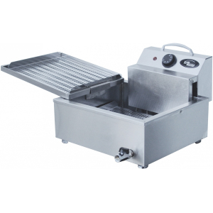 Фритюрница электрическая настольная, 1 ванна  6л, управление электромеханическое, кран для масла, 2 решетки, 1 крышка-полка Grill Master 109795