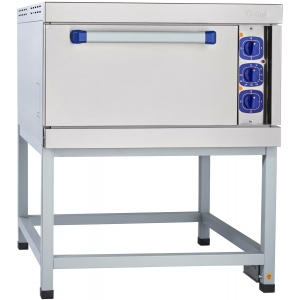 Шкаф жарочный, электрический, напольный, 2 камеры 8х(530х470мм), управление электромеханическое, стенд открытый, камера углер., корпус (лицо) нерж. Abat 122432