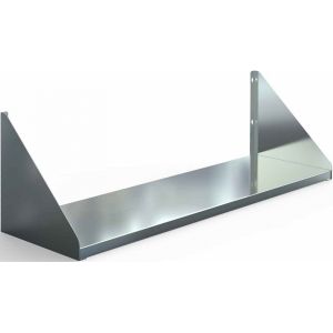 Полка настольная, 1500х400х400мм, открытая, 1 уровень сплошной, нерж.сталь 430, сварная, П-образная Assum 127118