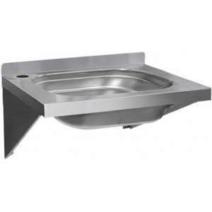 Рукомойник напольный,  500х600х870мм, 1 мойка 400х400х150мм цельнотян., борт, нерж.304, закрытый, 1 дверь распашная, разборный, каркас нерж.304, педал Финист 163013