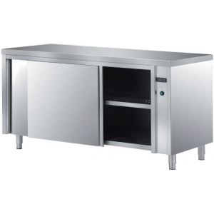 Стол производственный, 1700х700х850мм, без борта, открытый, 1 полка сплошная нерж.304, разборный, каркас труба нерж.304, столеш.нерж.304, ЛДСП+нерж. Metaltecnica 16549