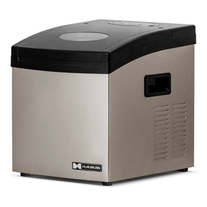 Льдогенератор для кускового льда,  33кг/сут, бункер 16.0кг, вод.охлаждение, корпус нерж.сталь, форма "кубик" A Hurakan 171039