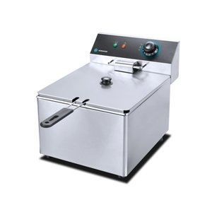 Фритюрница электрическая настольная, 1 ванна  6л, управление электромеханическое, кран для масла, 2 решетки, 1 крышка-полка Hurakan 171506