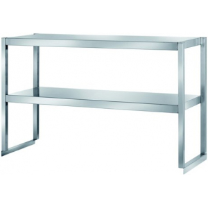 Стол производственный, 1200х700х850мм, без борта, закрытый, двери-купе, 1 полка сплошная, сварной, нерж.304, подложка ЛДСП+нерж.сталь Metaltecnica 17409