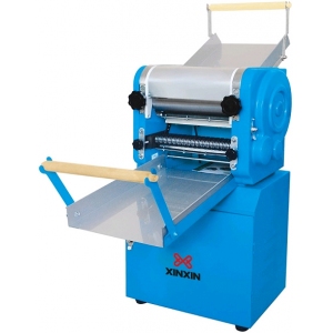 Тестораскатка электрическая напольная, лента 600х1400мм, управление педальное, зазор 0.2-37мм, сталь окраш., скорость регулируемая XINXIN 175417