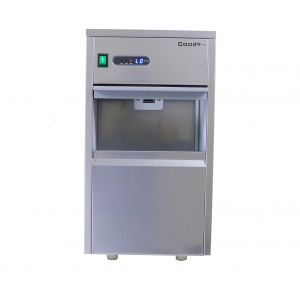 Льдогенератор для гранулированного льда,   90кг/сут, бункер 20.0кг, вод.охлаждение, корпус нерж.сталь COOLEQ 181496