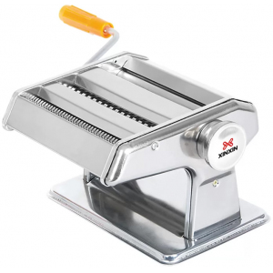 Тестораскатка электрическая напольная, лента 600х1400мм, управление педальное, зазор 0.2-37мм, сталь окраш., скорость регулируемая XINXIN 181676