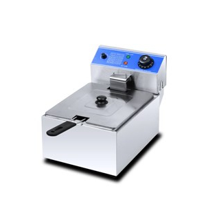 Фритюрница электрическая настольная, 1 ванна  6л, управление электромеханическое, кран для масла, 2 решетки, 1 крышка-полка Hurakan 185002