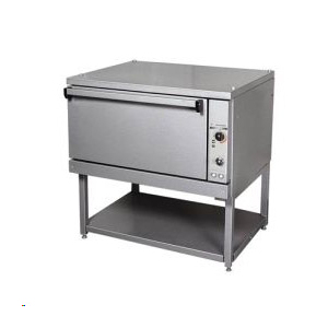 Шкаф жарочный, электрический, напольный, 1 камера 4х(530х470мм), управление электромеханическое, стенд открытый, камера углер., корпус (лицо) нерж. Проммаш 191142