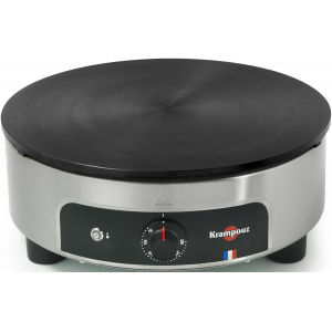 Блинница электрическая настольная, 2 поверхности D360мм чугун, корпус нерж.сталь Krampouz 211033