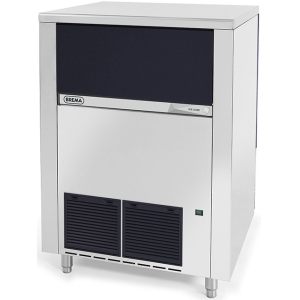 Льдогенератор для кускового льда,  33кг/сут, бункер 16.0кг, вод.охлаждение, корпус нерж.сталь, форма "кубик" A Brema 212600