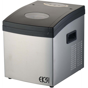 Льдогенератор для кускового льда,  33кг/сут, бункер 16.0кг, вод.охлаждение, корпус нерж.сталь, форма "кубик" A EKSI 218917