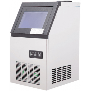 Льдогенератор для кускового льда,  33кг/сут, бункер 16.0кг, вод.охлаждение, корпус нерж.сталь, форма "кубик" A Hurakan 226329