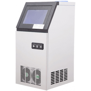 Льдогенератор для кускового льда,  33кг/сут, бункер 16.0кг, вод.охлаждение, корпус нерж.сталь, форма "кубик" A Hurakan 226736