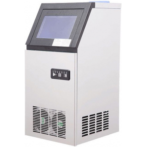 Льдогенератор для кускового льда,  33кг/сут, бункер 16.0кг, вод.охлаждение, корпус нерж.сталь, форма "кубик" A EKSI 232270