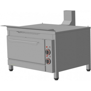 Шкаф жарочный, электрический, напольный, 2 камеры 8х(530х470мм), управление электромеханическое, стенд открытый, камера углер., корпус (лицо) нерж. Iterma 235223