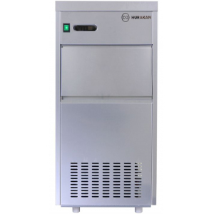 Льдогенератор для гранулированного льда,   90кг/сут, бункер 20.0кг, вод.охлаждение, корпус нерж.сталь Hurakan 236231