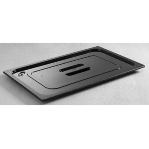 Крышка для гастроемкости GN1/6 с ручкой поликарбонат черный ENIGMA COOKWARE 1/6 LID BLACK