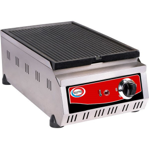 Поверхность жарочная электрическая, настольная, 1 зона комбинированная (гладкая+рифленая) чугунная Eletto 242800