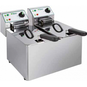 Фритюрница электрическая настольная, 1 ванна  6л, управление электромеханическое, кран для масла, 2 решетки, 1 крышка-полка Fimar 248545