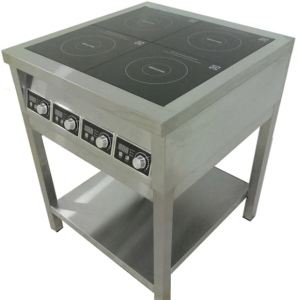 Плита электрическая напольная, 4 конфорки 4х2.8кВт, поверхность сплошная чугунная, шкаф духовой электрический конвекционный, пароувлажнение ЦМИ 259355