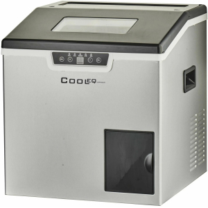 Льдогенератор для кускового льда,  33кг/сут, бункер 16.0кг, вод.охлаждение, корпус нерж.сталь, форма "кубик" A COOLEQ 287690