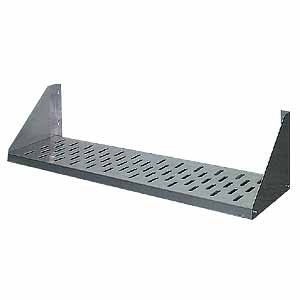 Полка настенная,  900х400х180мм, открытая, 1 уровень сплошной, нерж.сталь 430, разборная, косынки вверх RoboLabs 67455